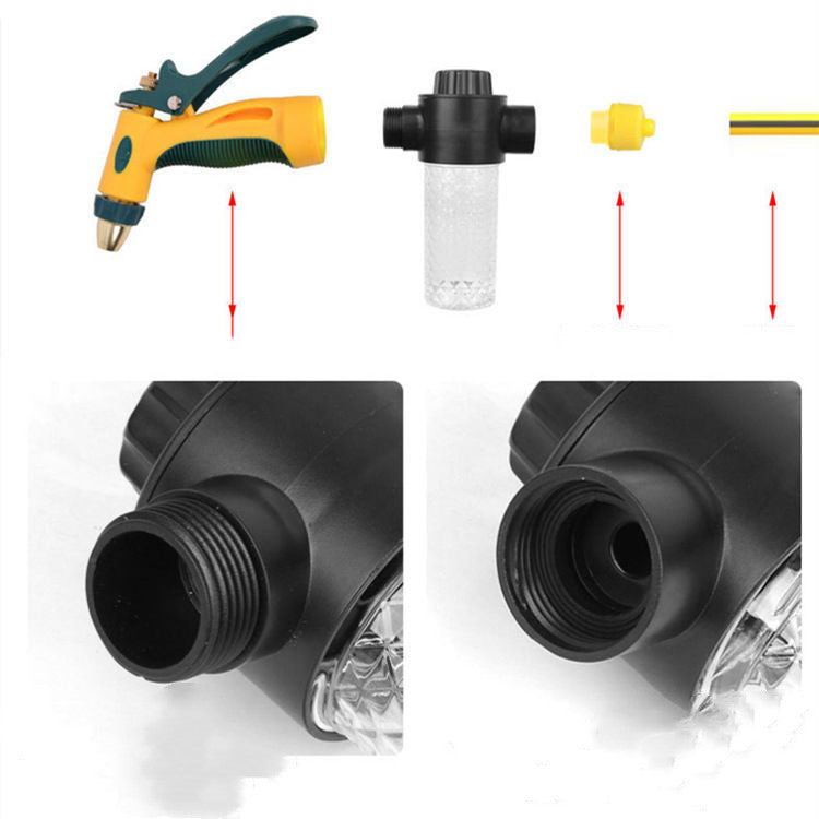 Dispositivo de limpieza con espuma en aerosol para lavado de automóviles