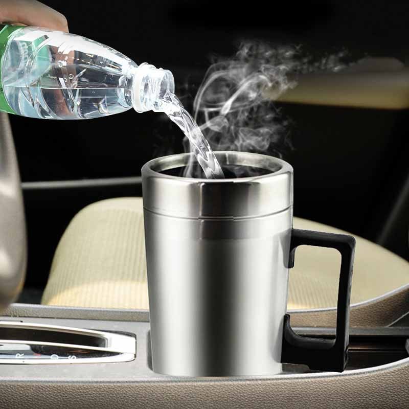 Stainless Steel Electric Car Kettle – Perfect for On-the-Go